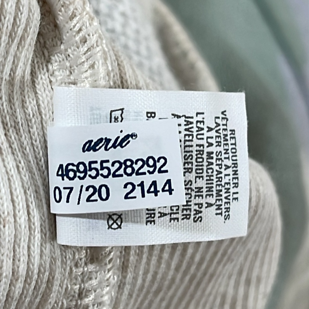 AERIE Good Vibes Camo Oversized Pullover Sweatshirt Size Medium NEW - Picture 11 of 13